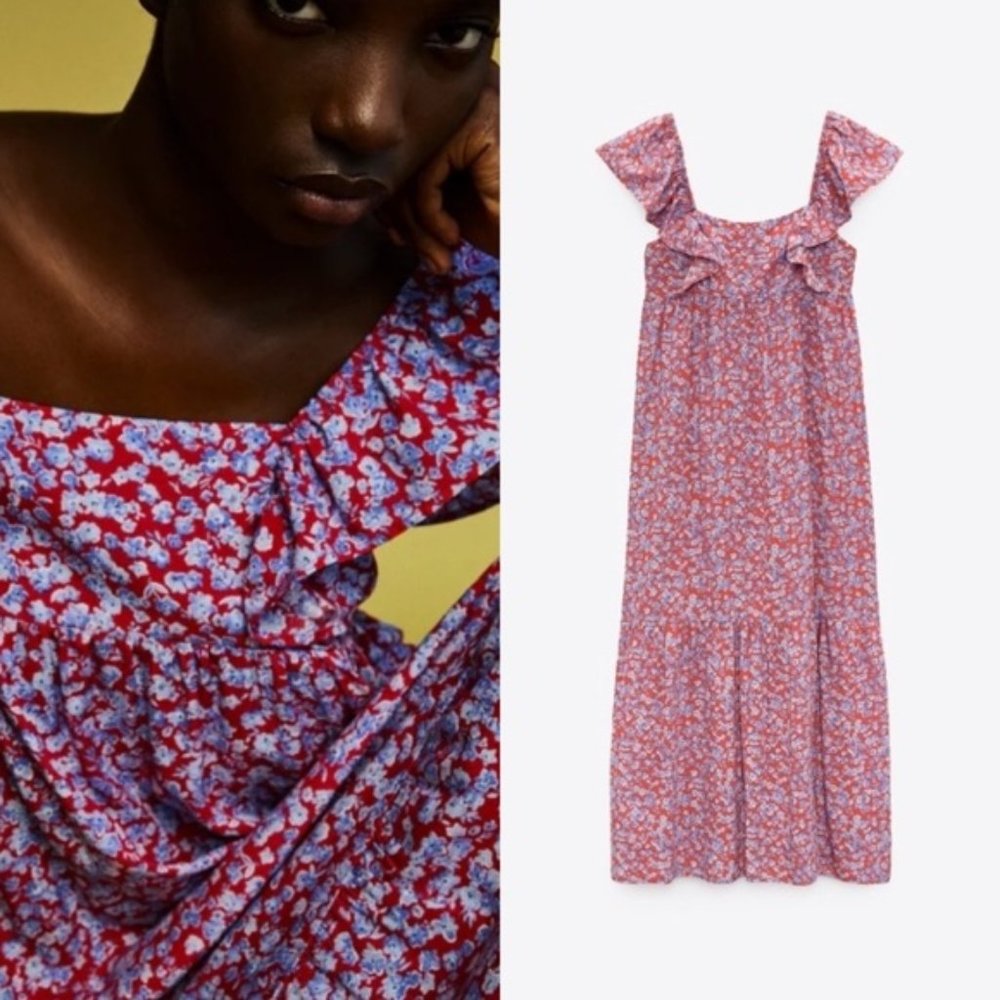Zara Floral Print Dress